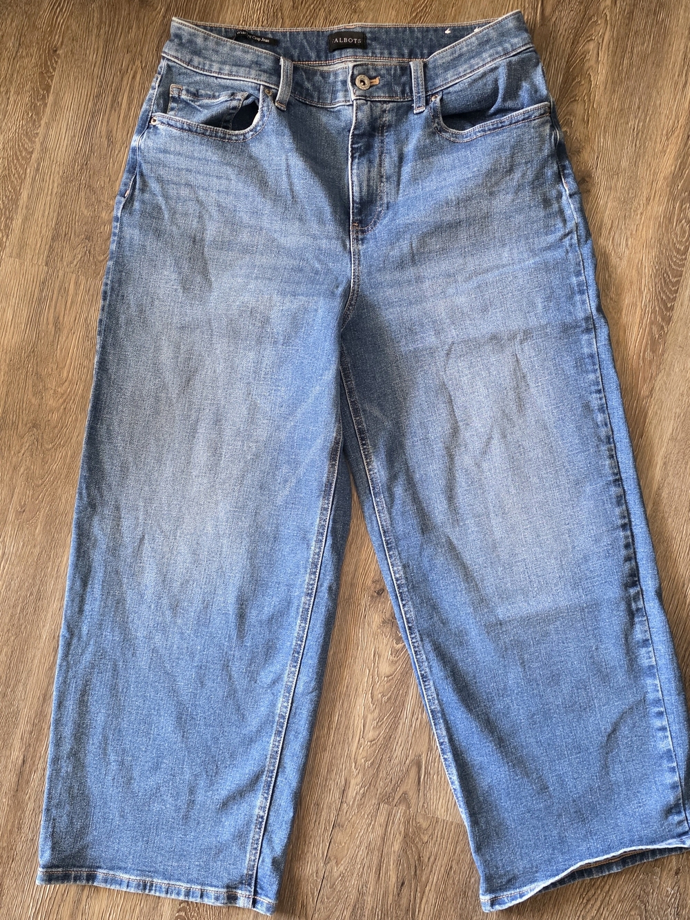 Talbots Light Blue Wide-Leg Jeans